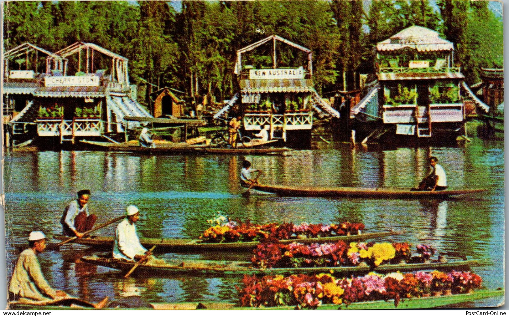 49965 - Indien - Motiv , Flowers Sellers In The Lake - Gelaufen  - Indien