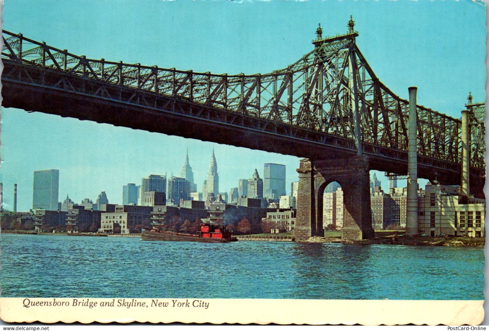 49952 - USA - New York City , Queensboro Bridge And Skyline - Gelaufen 1971 - Autres & Non Classés