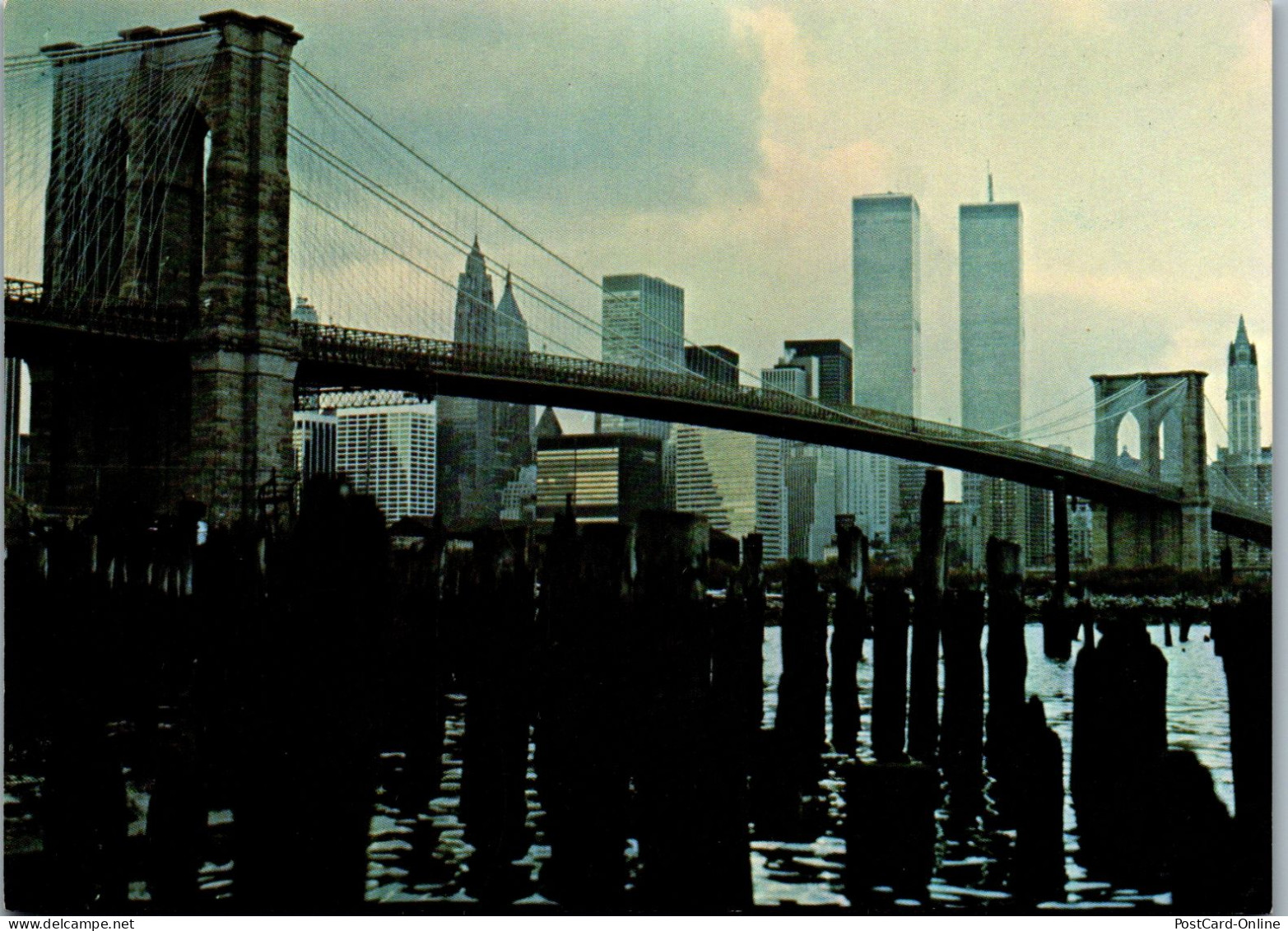 49955 - USA - New York City , Brooklyn Bridge And Worlsd Trade Center - Nicht Gelaufen 1981 - Altri & Non Classificati