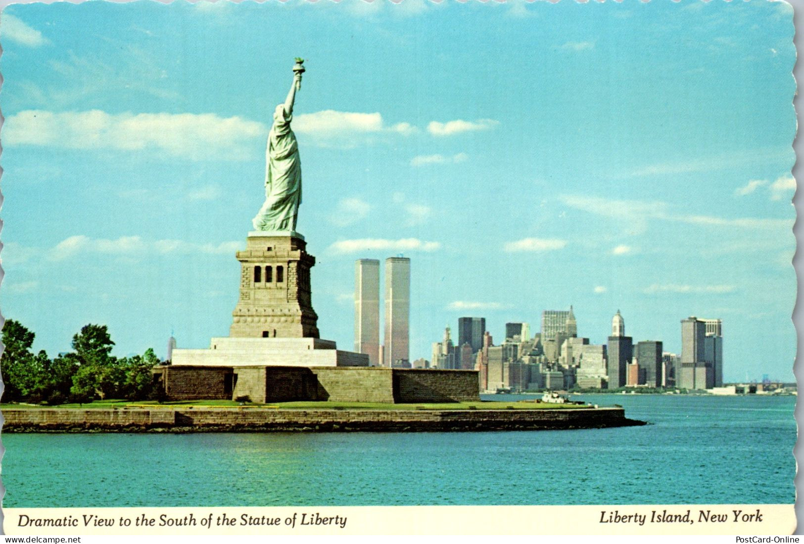 49936 - USA - New York City , Liberty Island , Statue Of Liberty - Gelaufen 1980 - Otros & Sin Clasificación