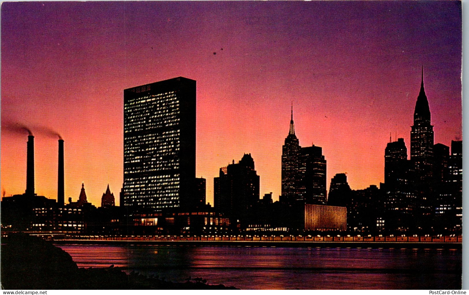 49922 - USA - New York City , Twilight View Mid Manhatten Skyline - Gelaufen 1962 - Andere & Zonder Classificatie