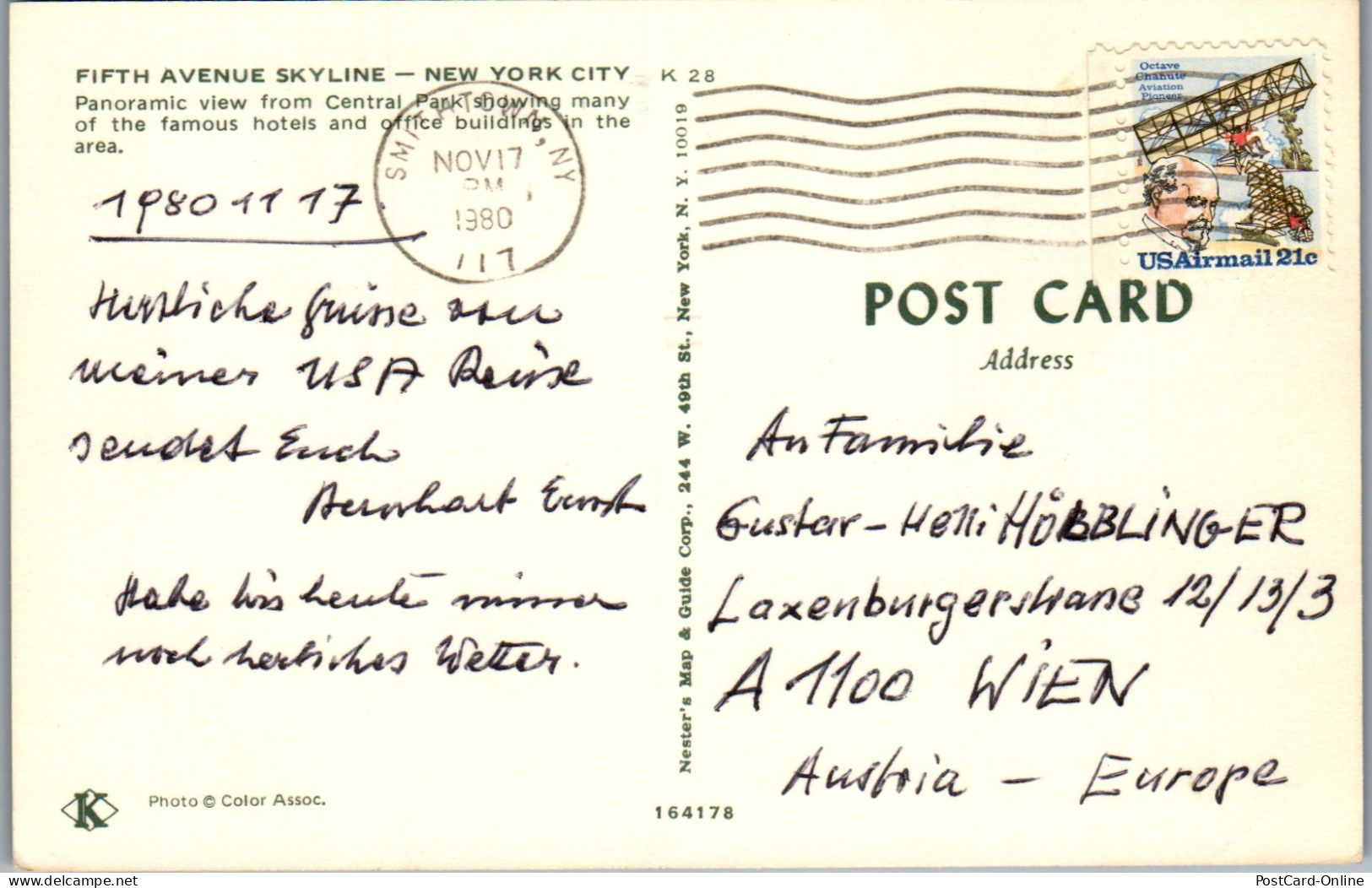 49910 - USA - New York City , Fifth Avenue Skyline - Gelaufen 1980 - Other & Unclassified