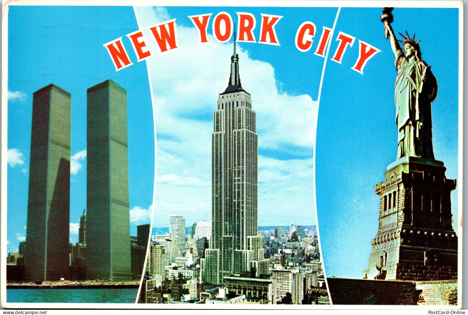 49911 - USA - New York City , Statue Of Liberty , Empire State Building , World Trade Center - Gelaufen 1980 - Altri & Non Classificati