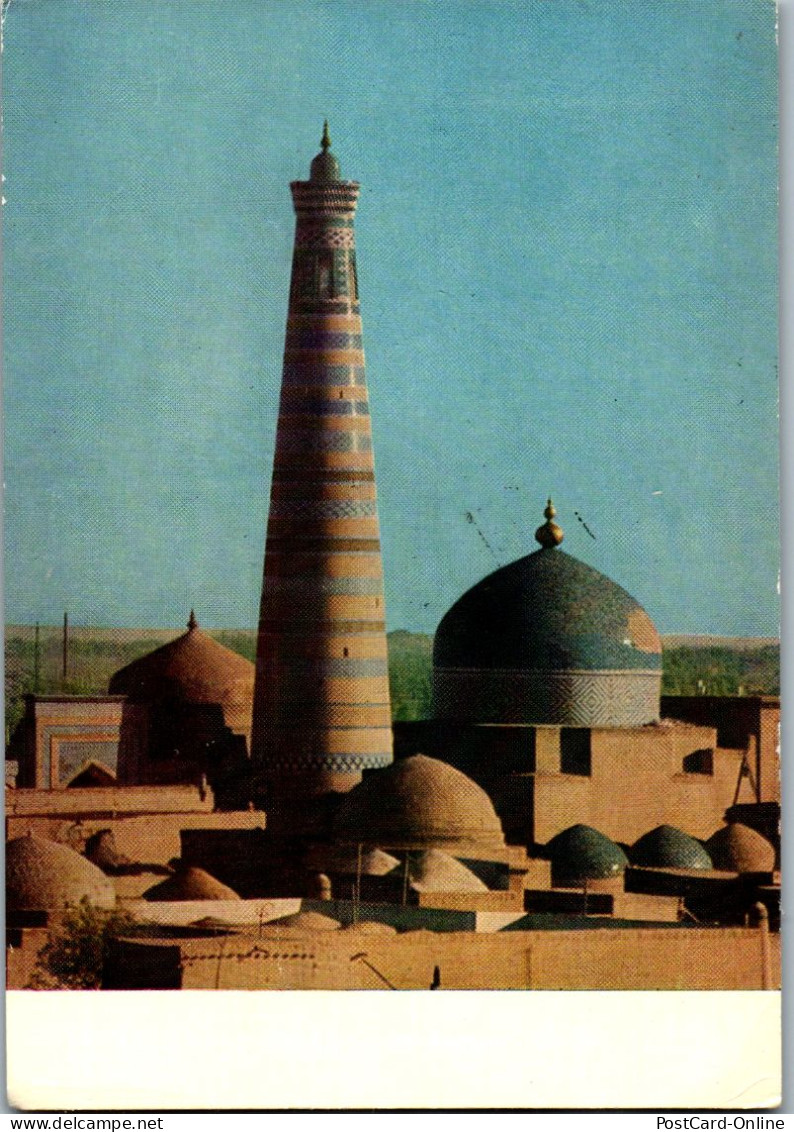 50897 - Uzbebistan - Chiwa , Usbekistan , Hiva , Minarett Islam Khodja - Gelaufen  - Uzbekistan