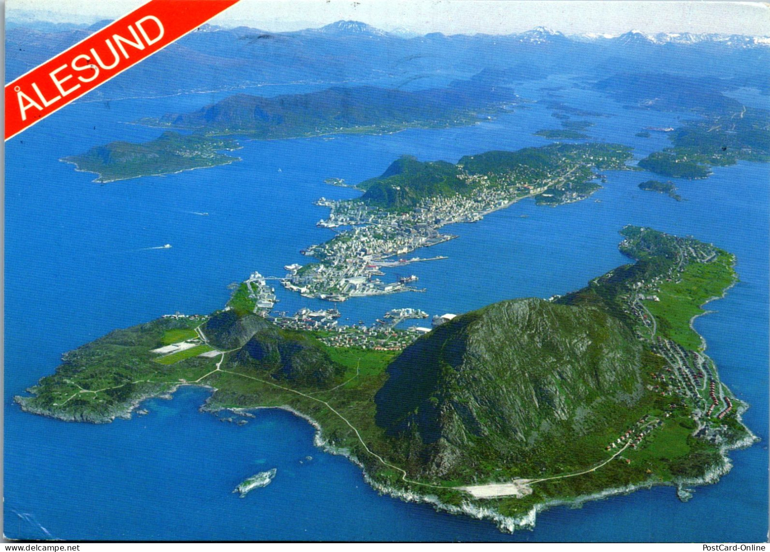 50871 - Norwegen - Alesund , Panorama - Gelaufen 1993 - Norway