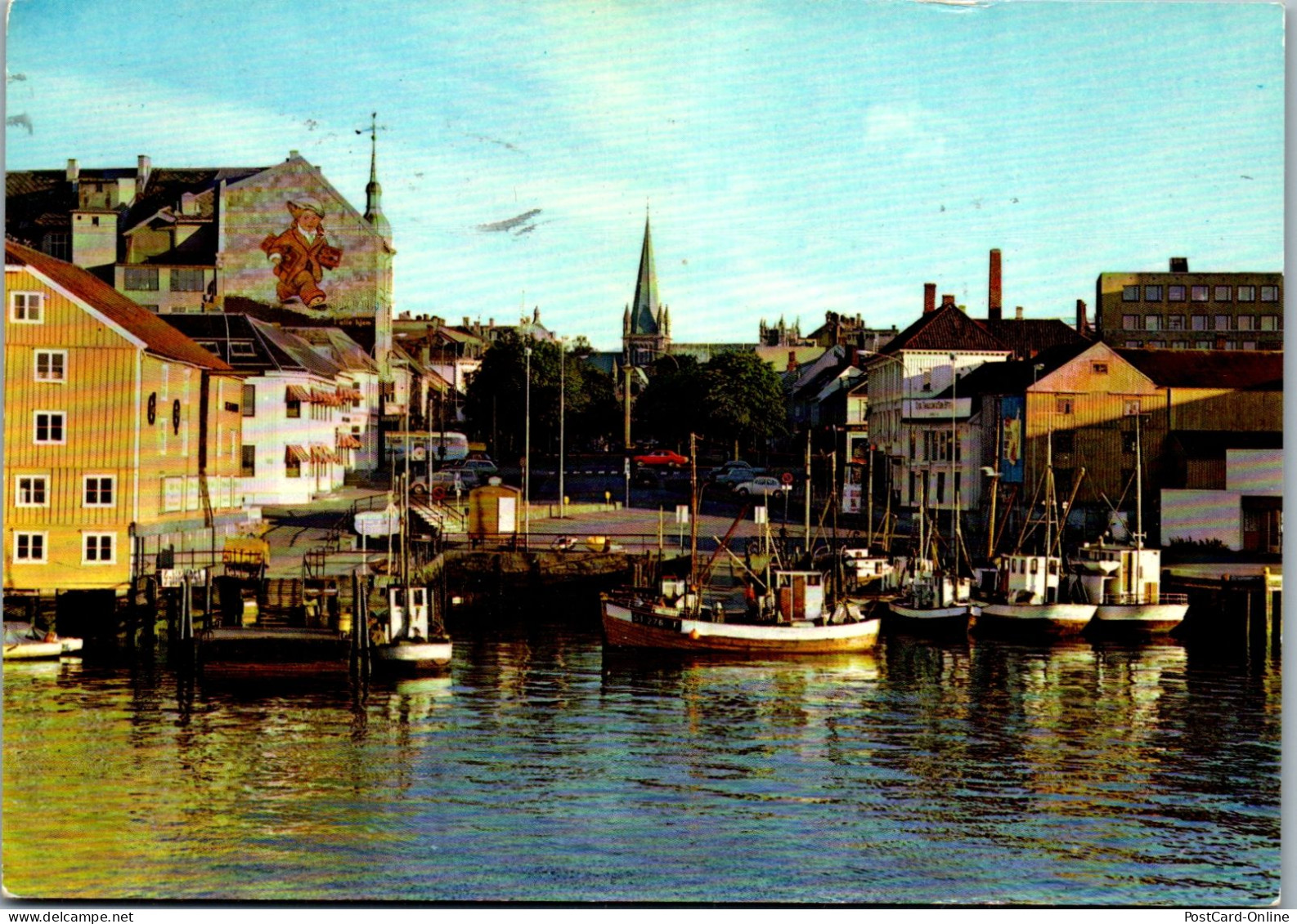 50809 - Norwegen - Trondheim , Fishmarket Ravnkloa - Gelaufen 1972 - Norway