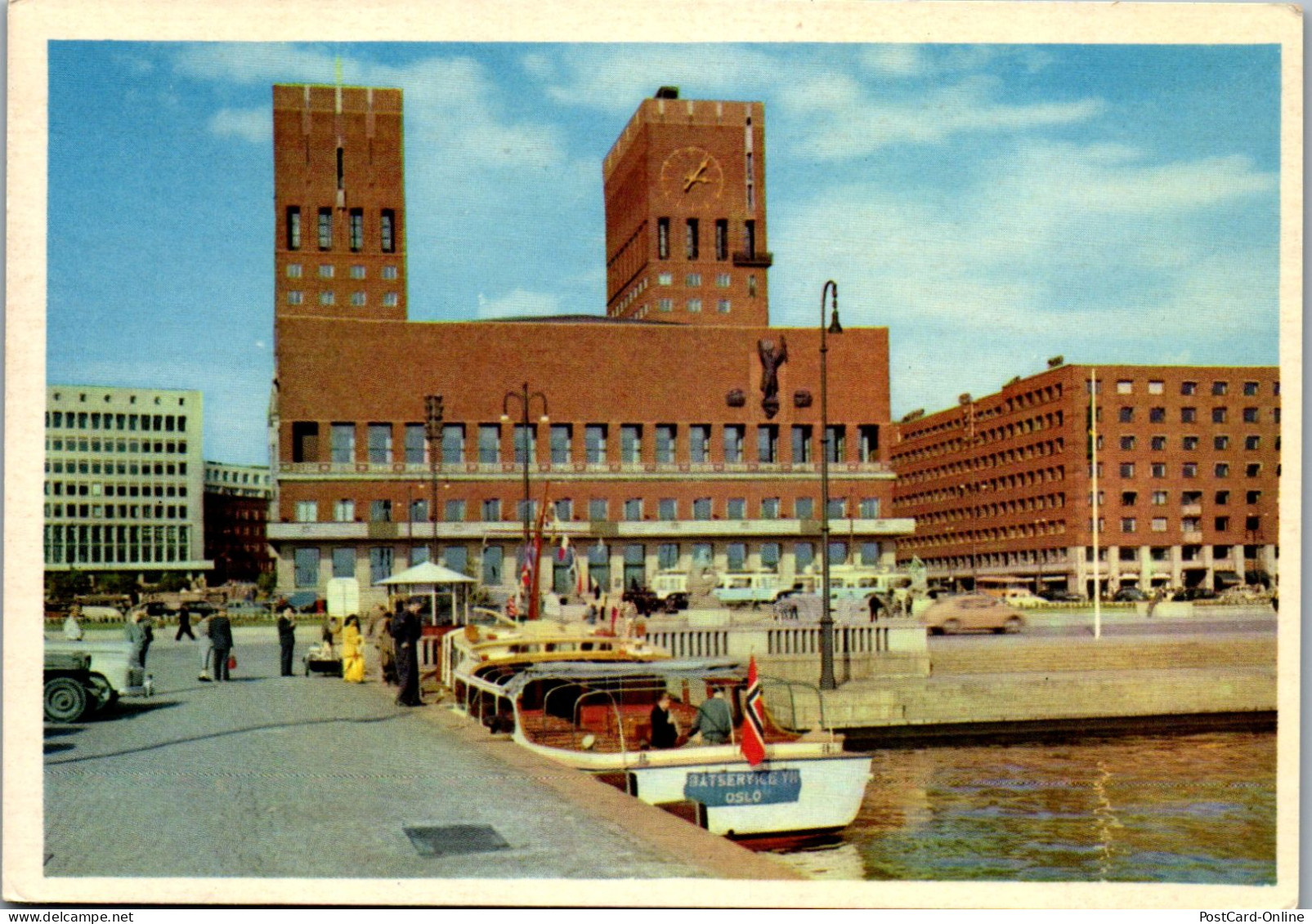 50801 - Norwegen - Oslo , Radhuset , City Hall - Gelaufen 1961 - Norway