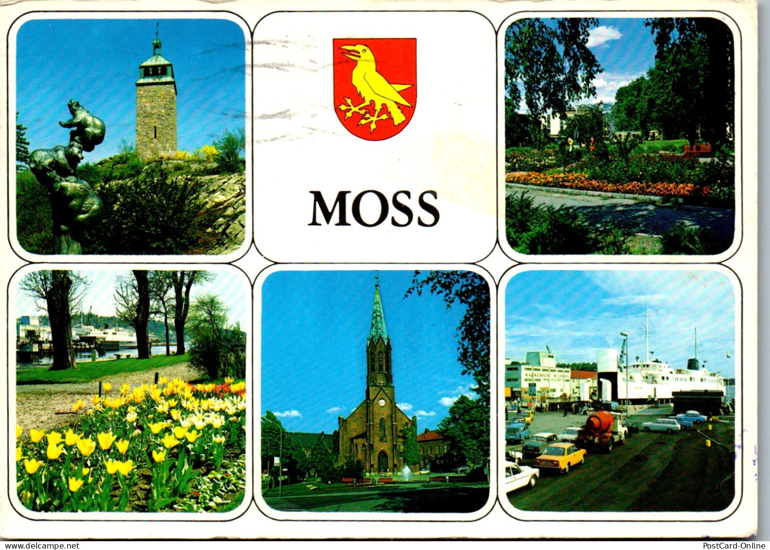 50787 - Norwegen - Moss , Mehrbildkarte - Gelaufen 1984 - Norwegen