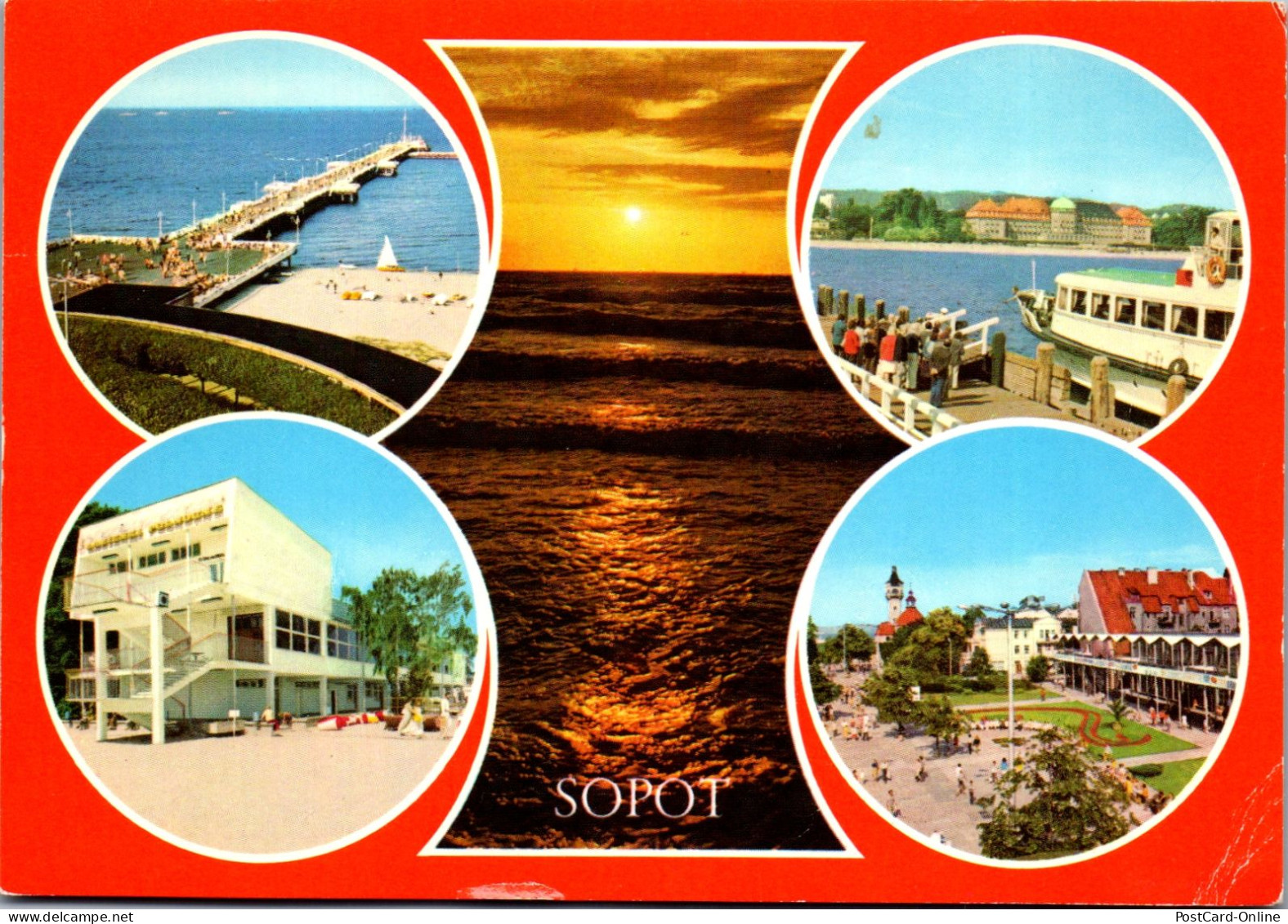 50780 - Polen - Sopot , Molo , Grand Hotel , Lazienki Polnocne , Ulica Monte Cassino - Gelaufen  - Polonia