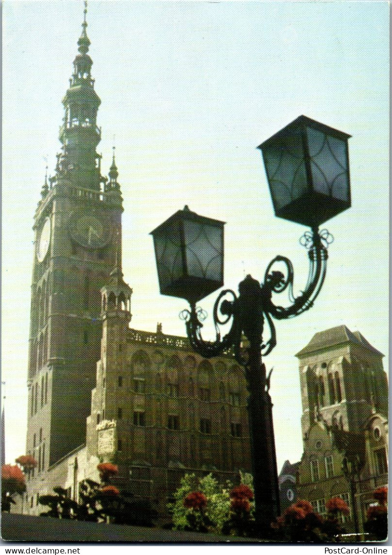 50762 - Polen - Danzig , Gdansk , Rathaus Und Marienkirche - Gelaufen 1991 - Polen