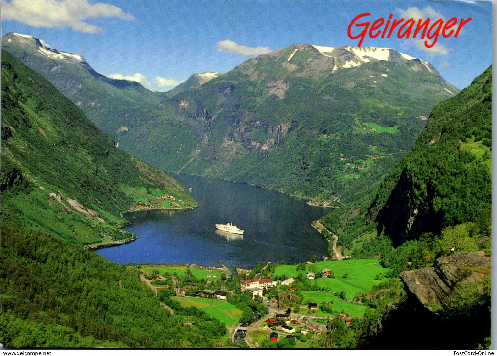 50759 - Norwegen - Geiranger , View - Gelaufen 1993 - Norwegen