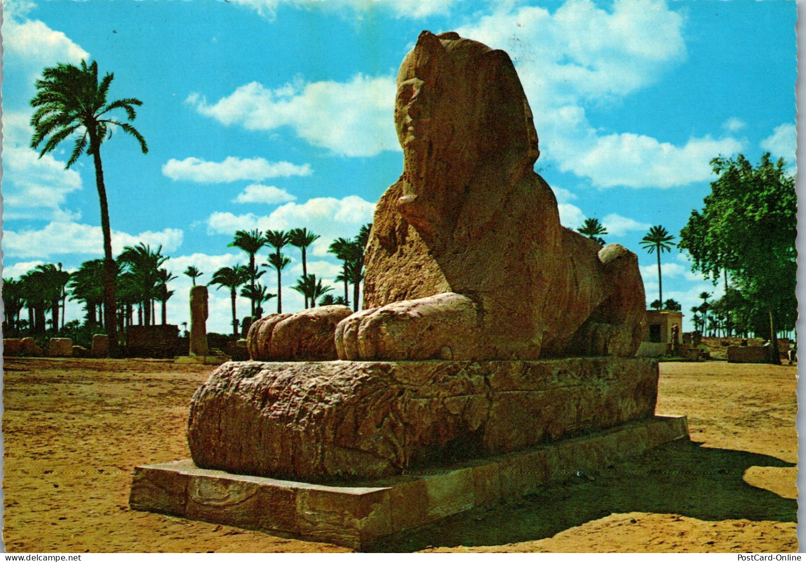 50738 - Ägypten - Memphis , Alabaster Sphinx - Gelaufen 1971 - El Cairo