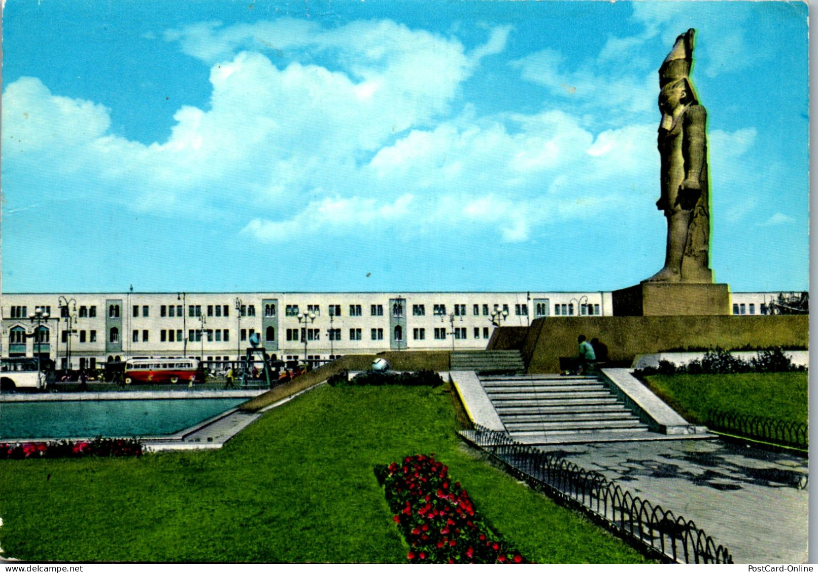 50743 - Ägypten - Kairo , Cairo , Main Railway Station , Statue Of Ramses II - Gelaufen 1972 - Kairo