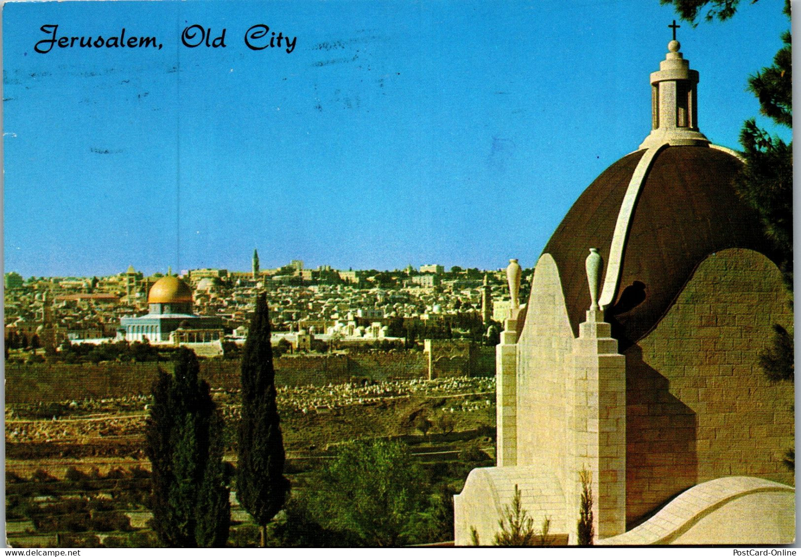 50722 - Israel - Jerusalem , Panorama Old City From Dominus Flevit - Gelaufen 1981 - Israele