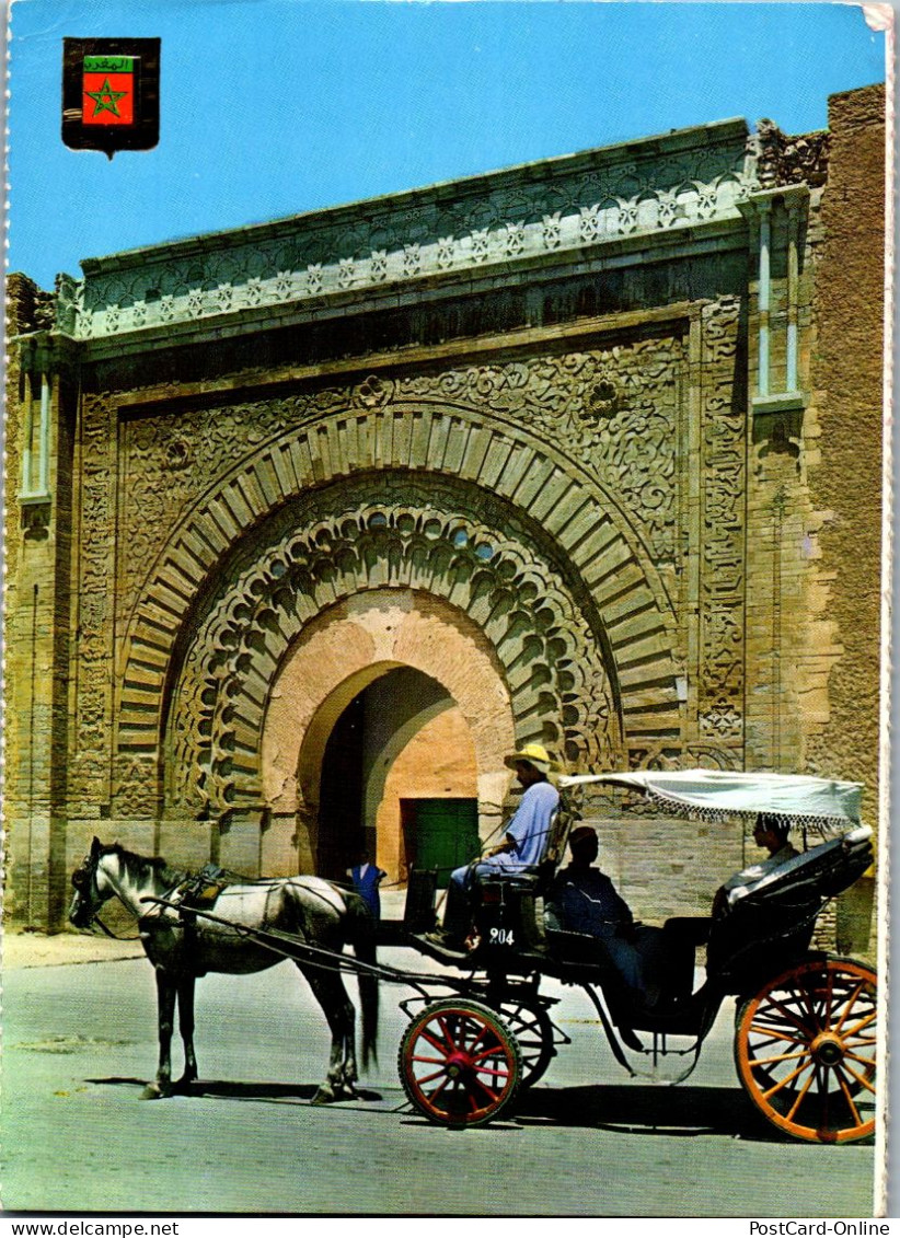 50687 - Marokko - Marrakech , Puerta Agnaou - Gelaufen 1982 - Marrakesh