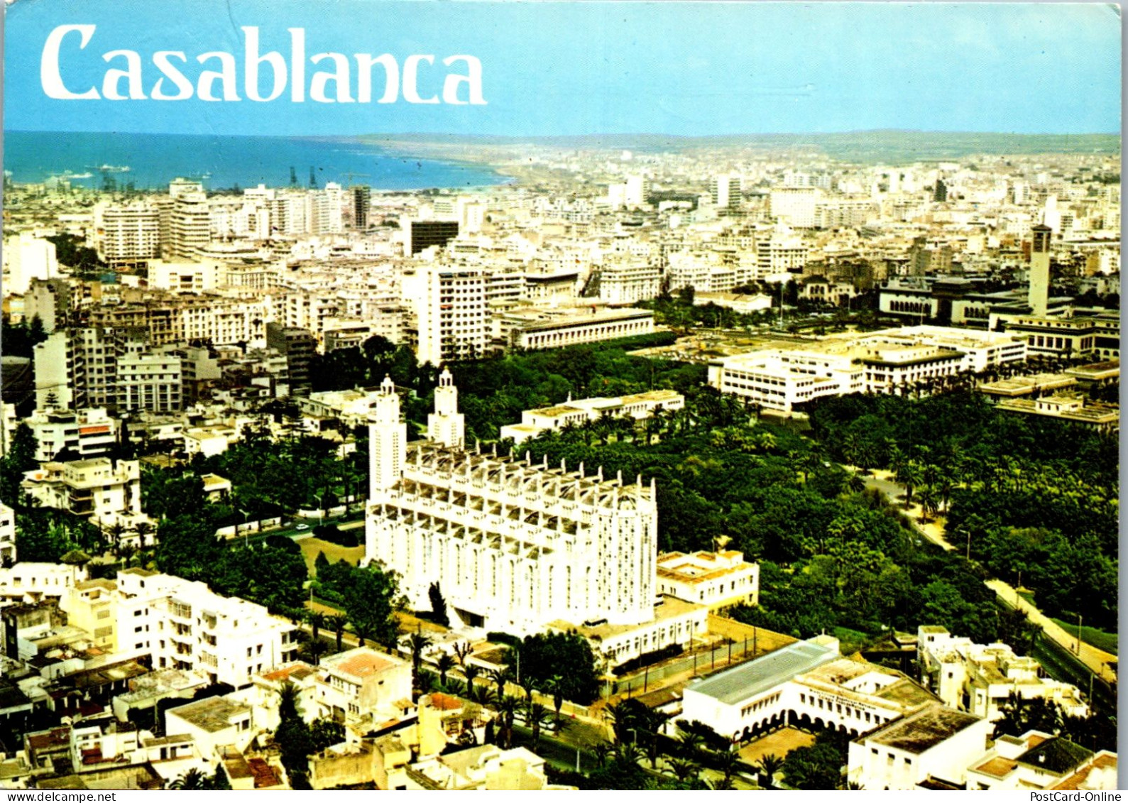 50695 - Marokko - Casablanca , Panorama - Gelaufen 1982 - Casablanca