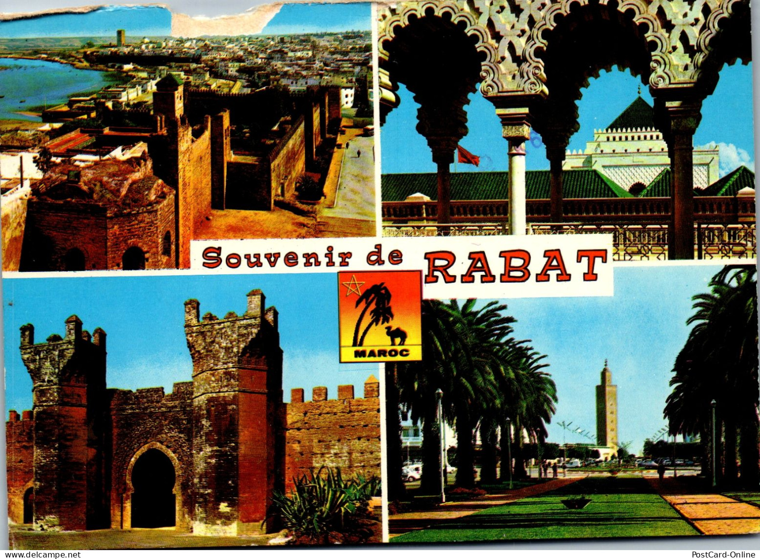 50671 - Marokko - Rabat , Mehrbildkarte - Gelaufen 1982 - Rabat