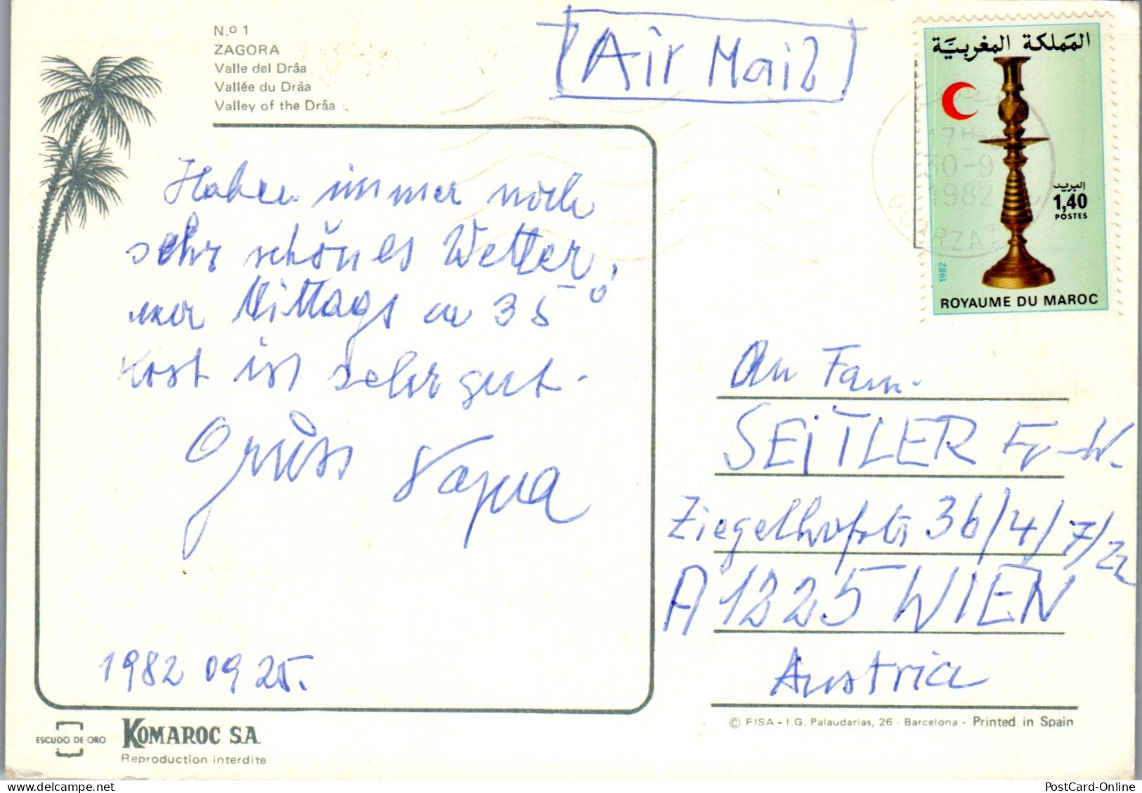 50665 - Marokko - Zagora , Valle Del Draa - Gelaufen 1982 - Other & Unclassified