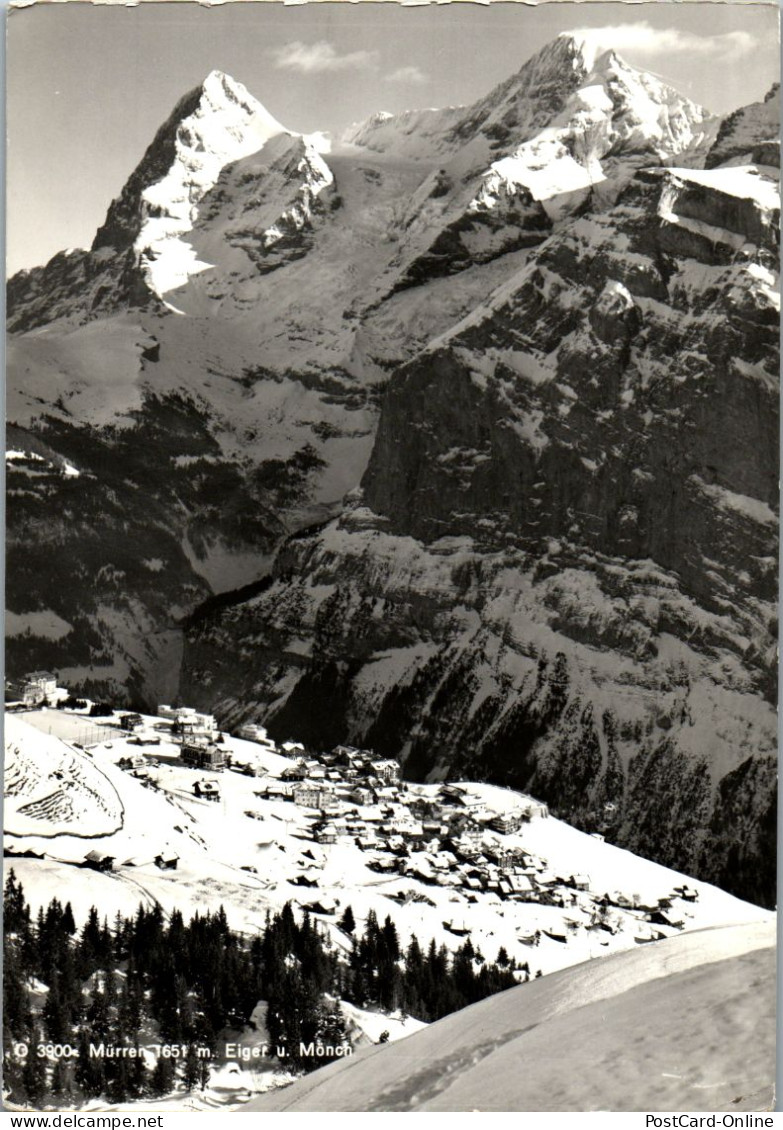 50647 - Schweiz - Mürren , Mit Eiger U. Mönch , Winterpanorama - Gelaufen 1967 - Mürren