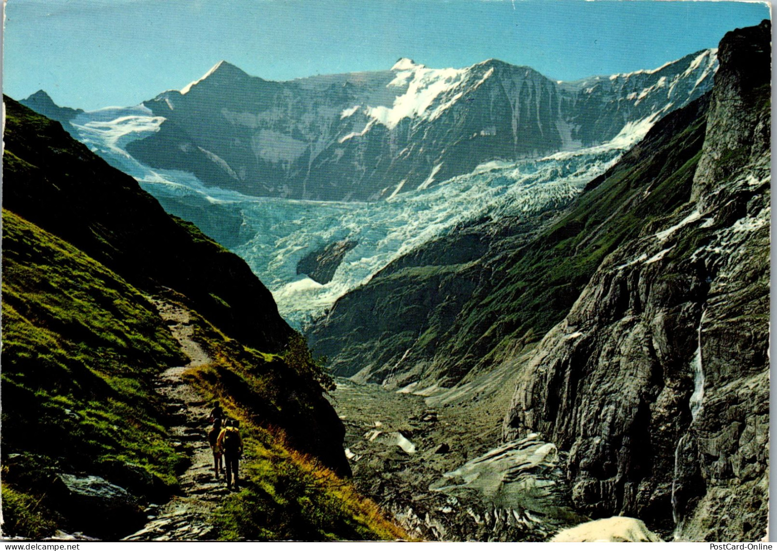 50635 - Schweiz - Grindelwald , Am Wege Pfingstegg Stieregg , Fiescherwand - Gelaufen 1978 - Grindelwald