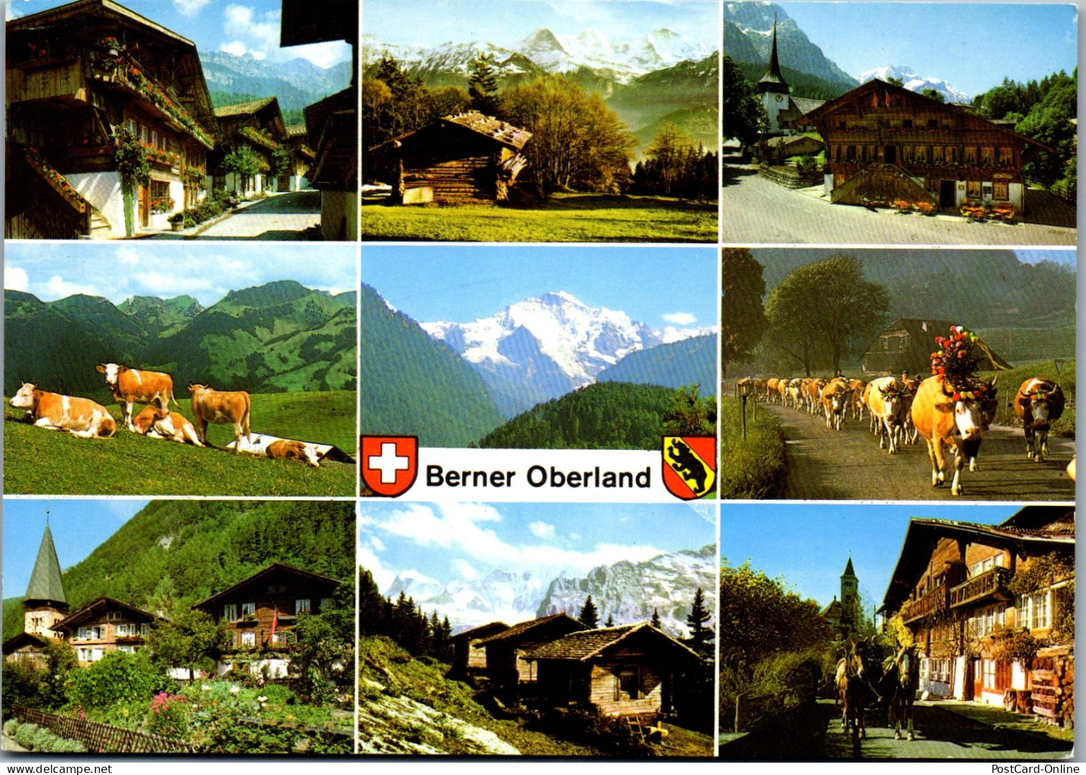 50642 - Schweiz - Bern , Berner Oberland , Mehrbildkarte  - Gelaufen 1988 - Berne