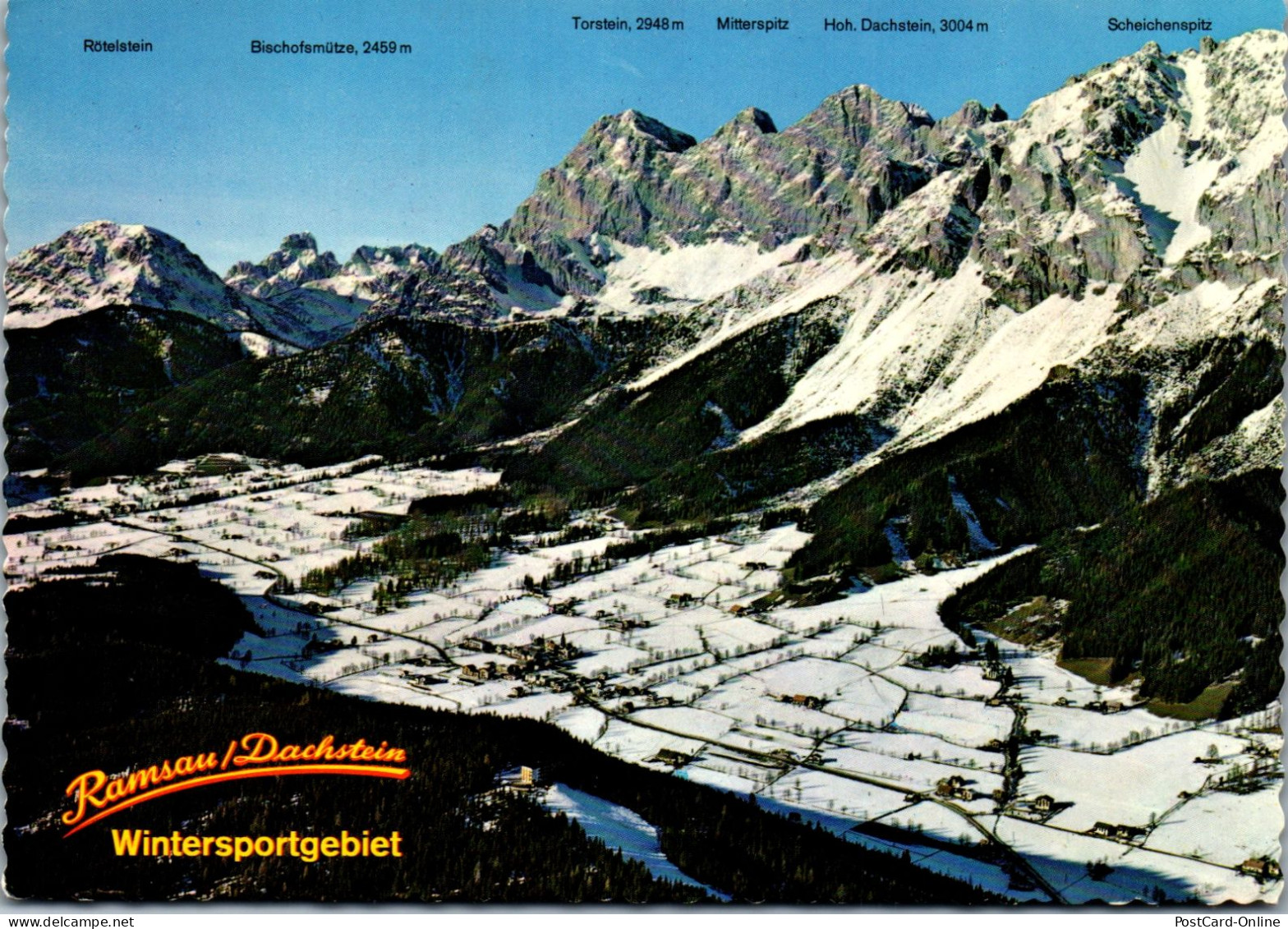 50628 - Steiermark - Ramsau , Panorama - Gelaufen 1980 - Ramsau Am Dachstein