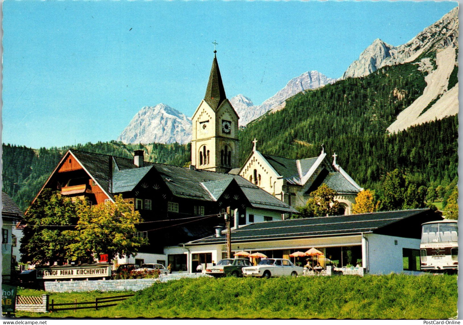 50618 - Steiermark - Ramsau , Gasthof Pehab Kirchenwirt , Dachstein - Gelaufen 1975 - Ramsau Am Dachstein