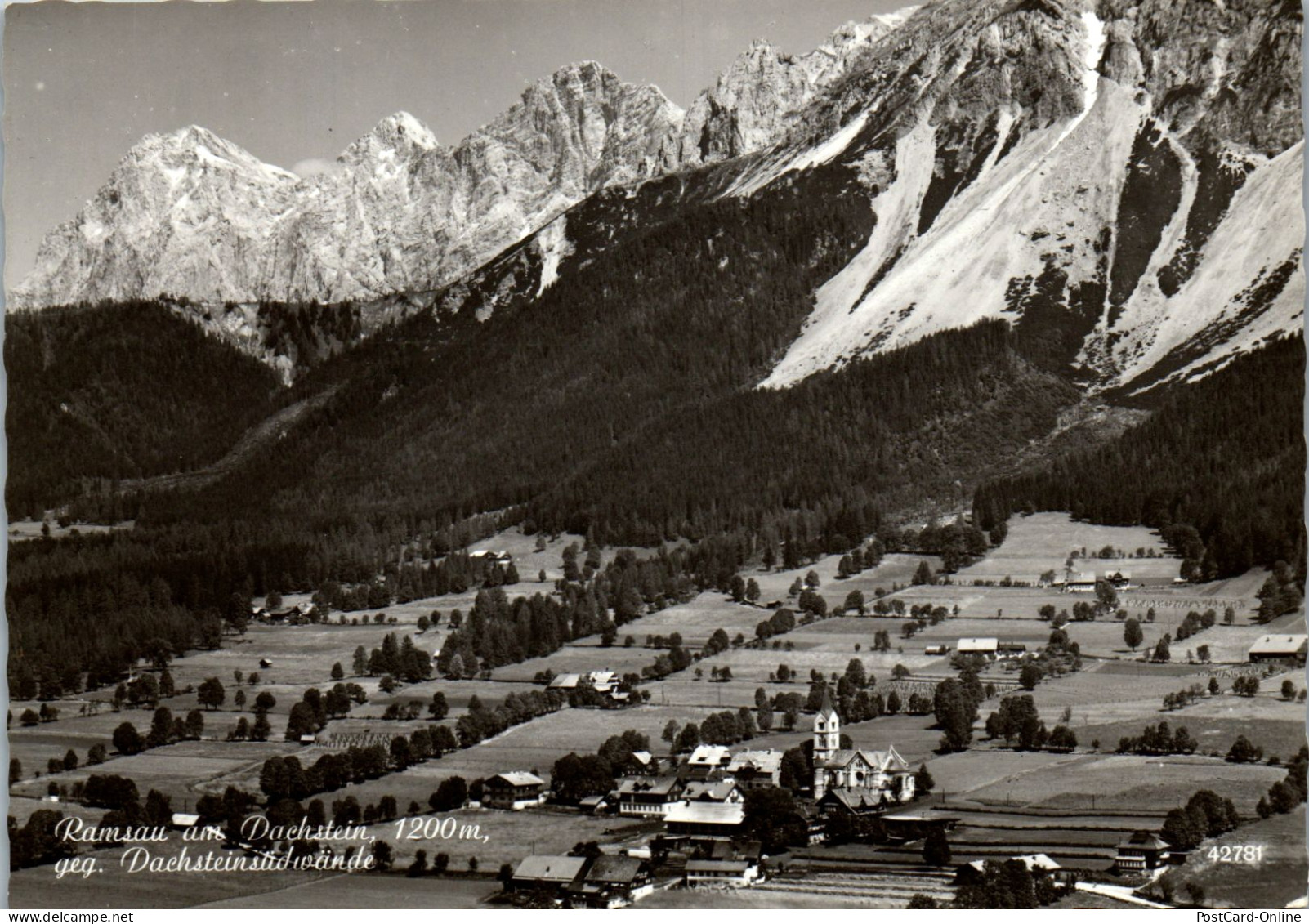 50614 - Steiermark - Ramsau , Am Dachstein Gegen Dachsteinsüdwände - Gelaufen 1965 - Ramsau Am Dachstein