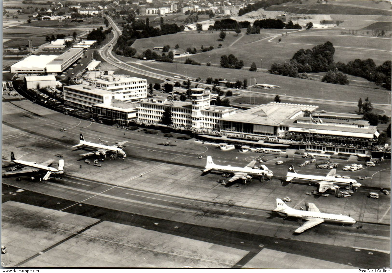 50604 - Schweiz - Zürich , Airport , Flughafen - Gelaufen 1966 - Zürich