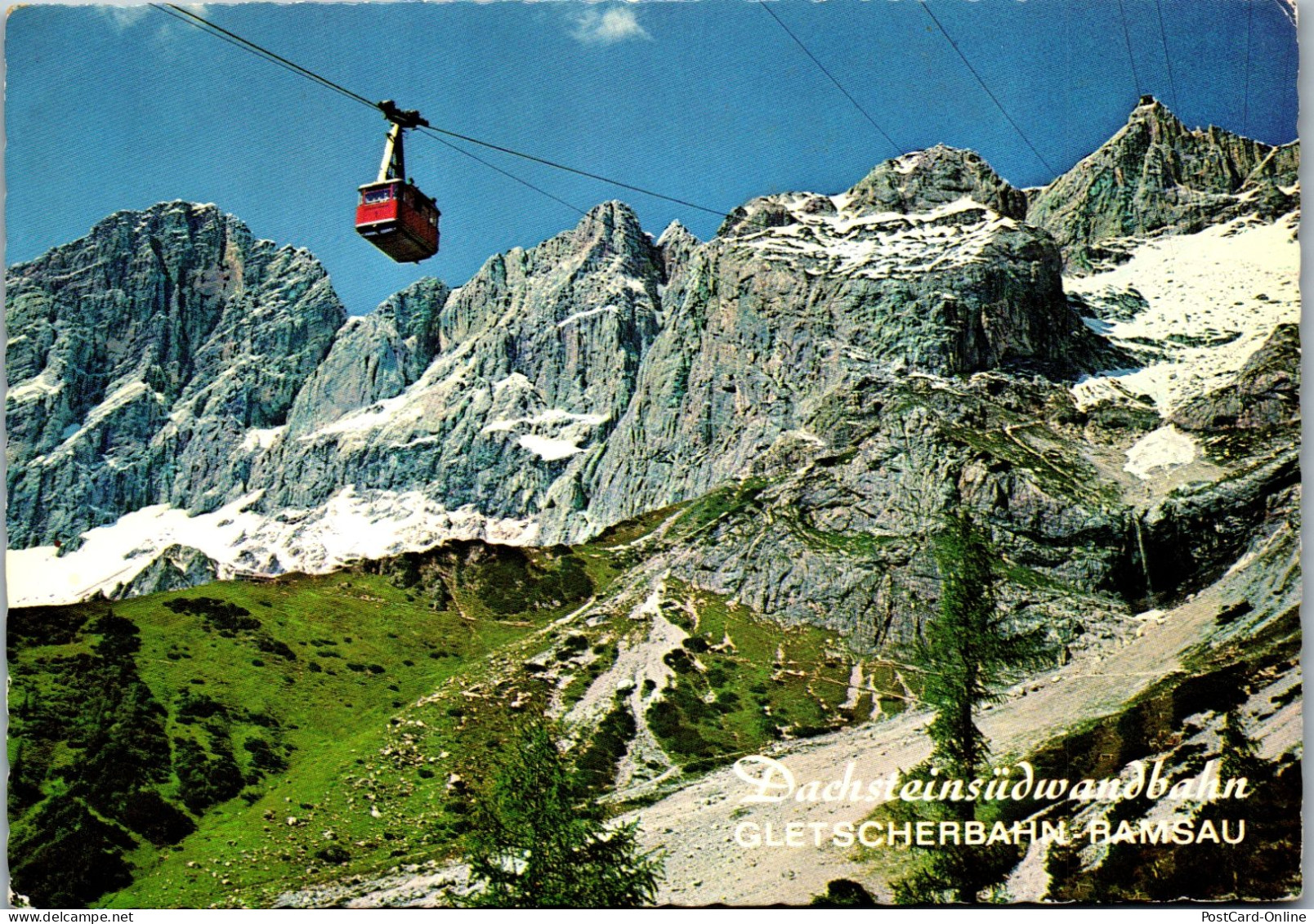 50608 - Steiermark - Ramsau , Dachsteinsüdwandbahn Gletscherbahn , Hunerkogel - Gelaufen 1973 - Ramsau Am Dachstein