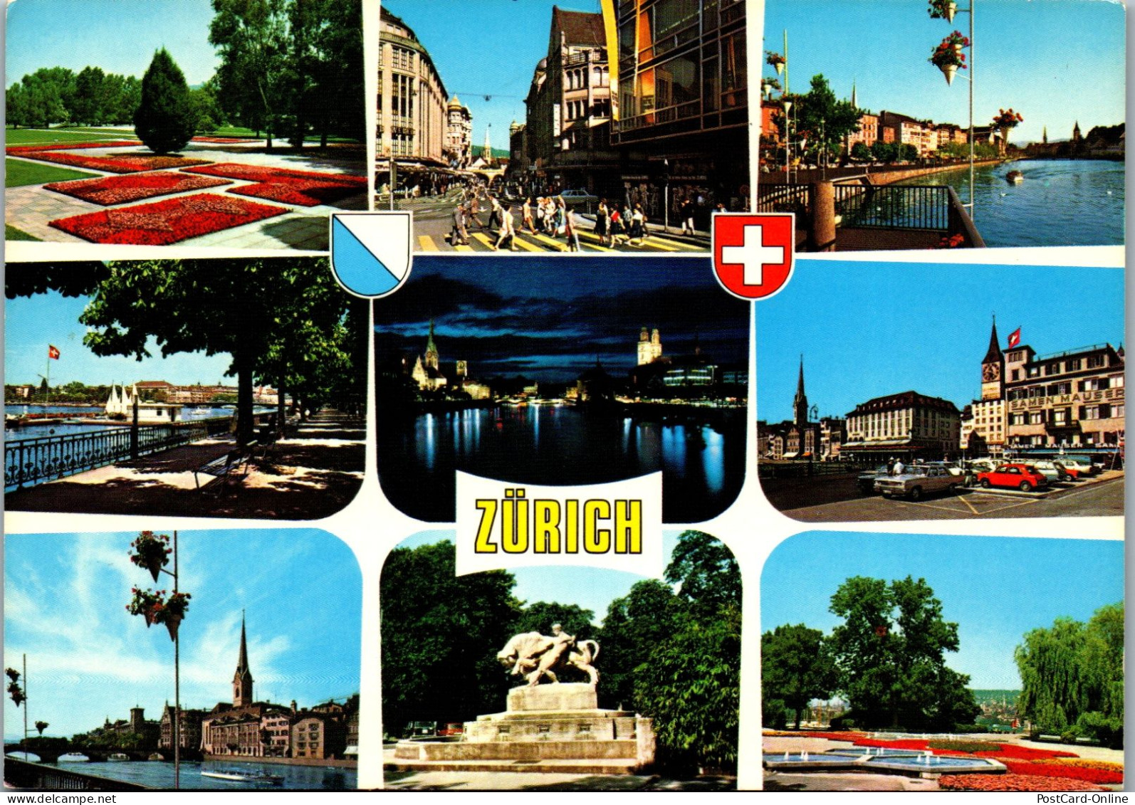 50578 - Schweiz - Zürich , Mehrbildkarte - Gelaufen 1981 - Zürich