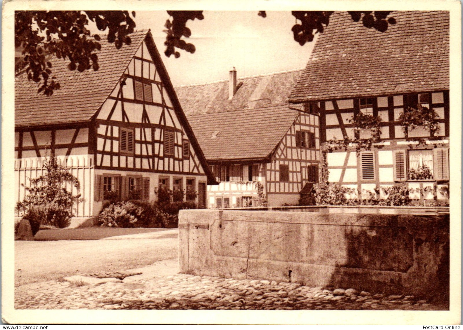 50559 - Schweiz - Stammheim , Dorfbild , Zensur , Blaukreuzjugendwerk - Gelaufen 1949 - Laufen-Uhwiesen 