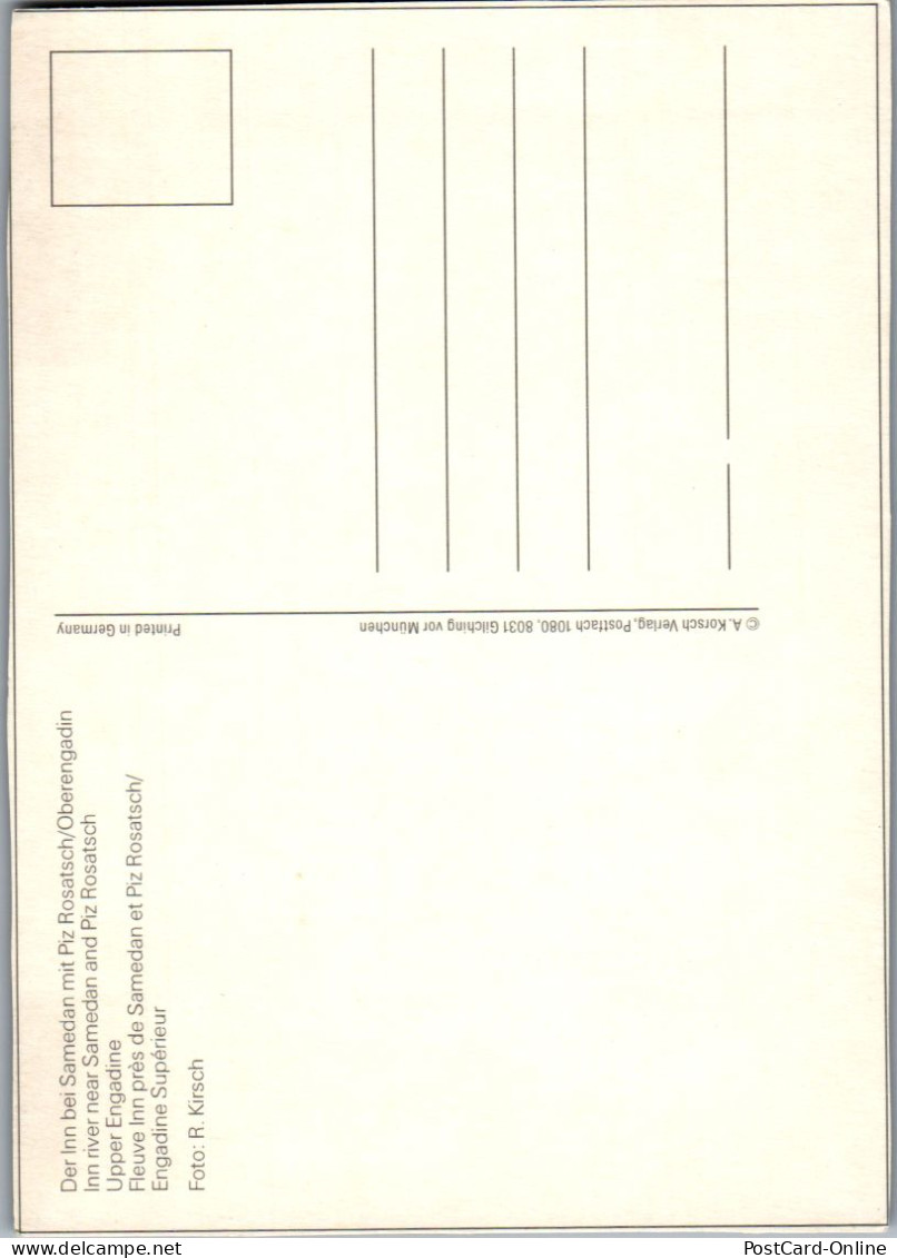 50557 - Schweiz - Samedan , Der Inn Mit Piz Rosetasch , Oberengadin - Nicht Gelaufen  - Sonstige & Ohne Zuordnung