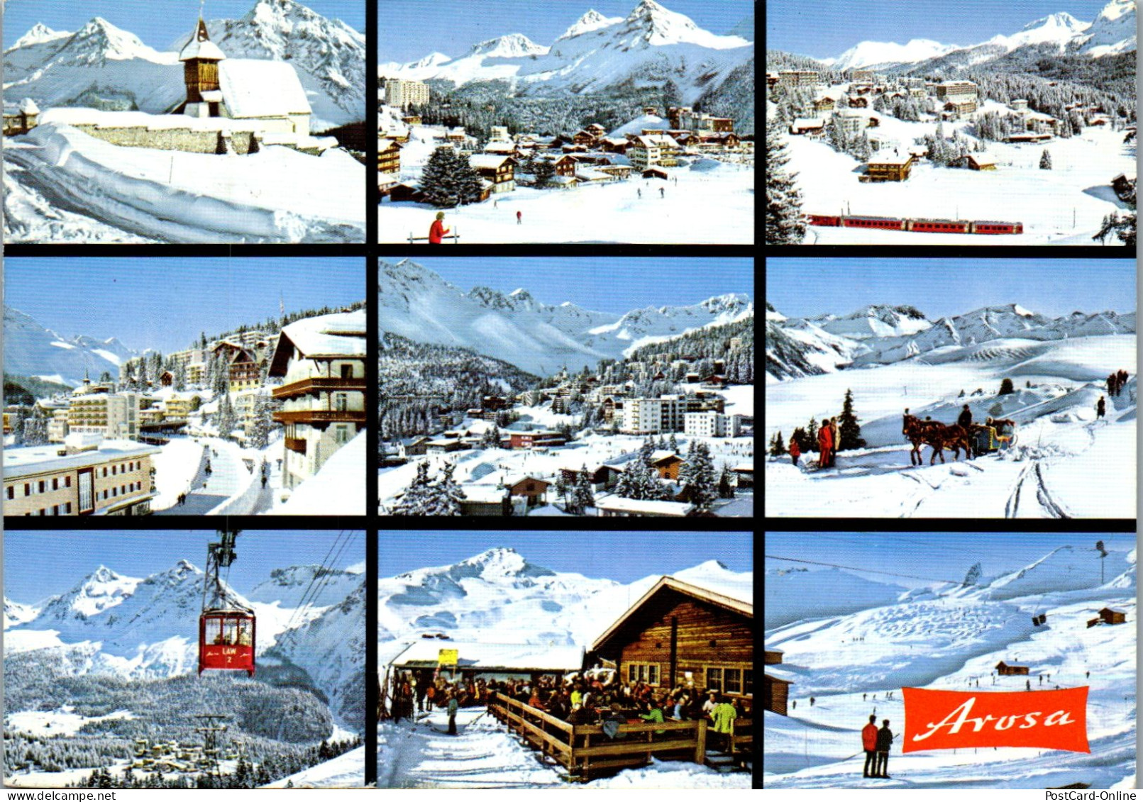 50537 - Schweiz - Arosa , Mehrbildkarte - Gelaufen  - Arosa