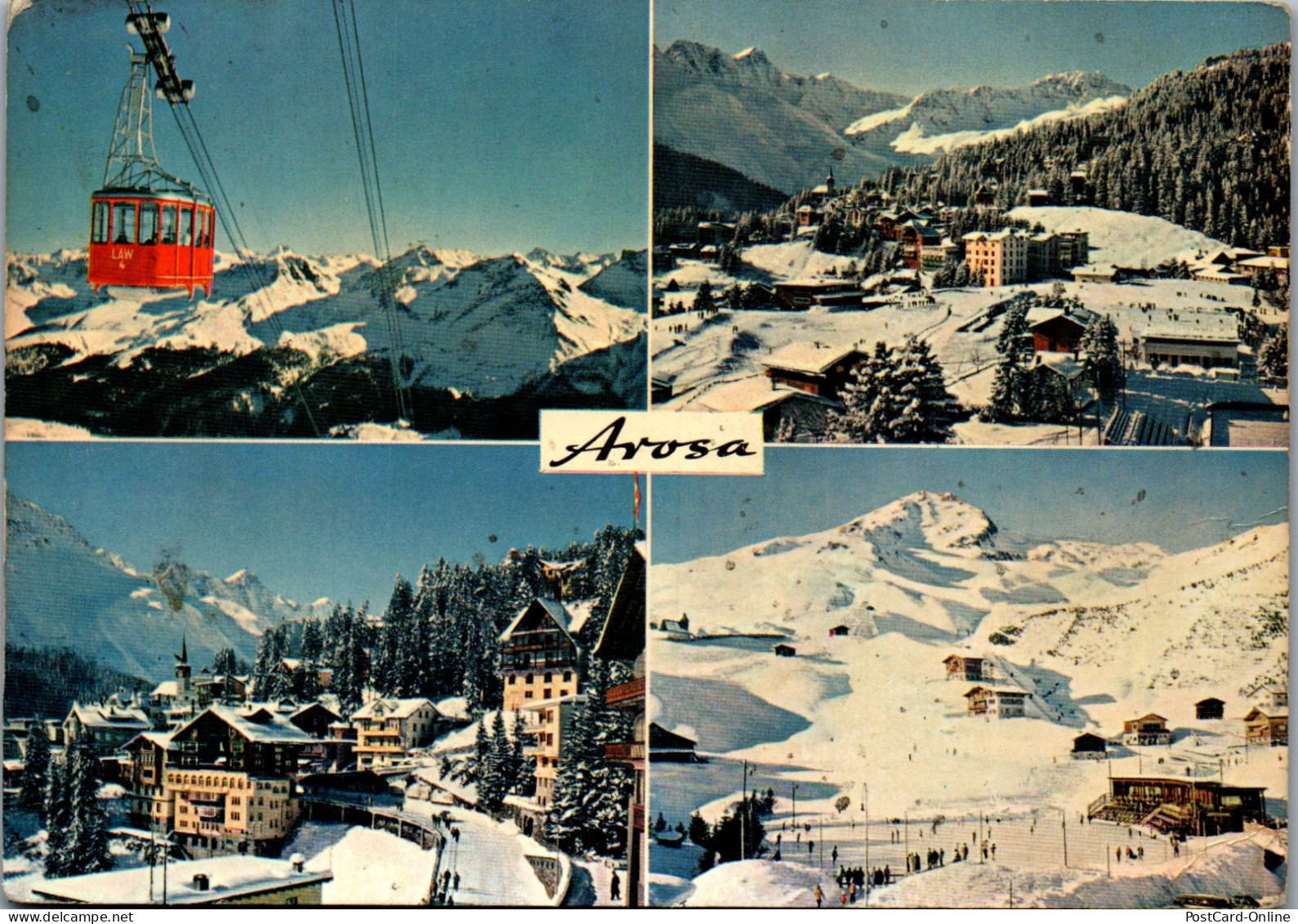 50533 - Schweiz - Arosa , Mehrbildkarte - Gelaufen 1967 - Arosa
