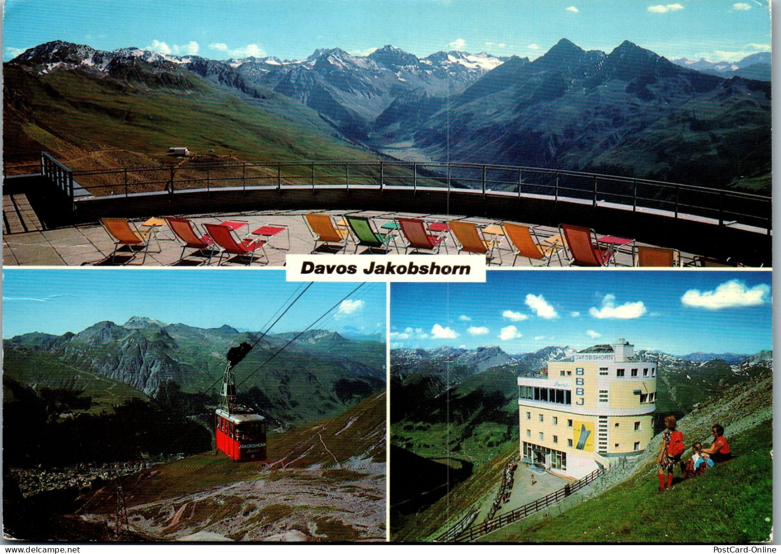 50529 - Schweiz - Davos , Jakobshorn , Blick Auf Piz Kesch , Gletscherducan , Älplihorn - Gelaufen  - Davos