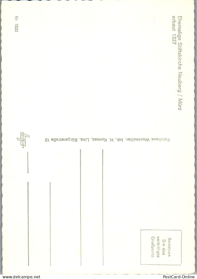 50514 - Steiermark - Neuberg , Ehemalige Stiftskirche - Nicht Gelaufen  - Kerken En Kloosters