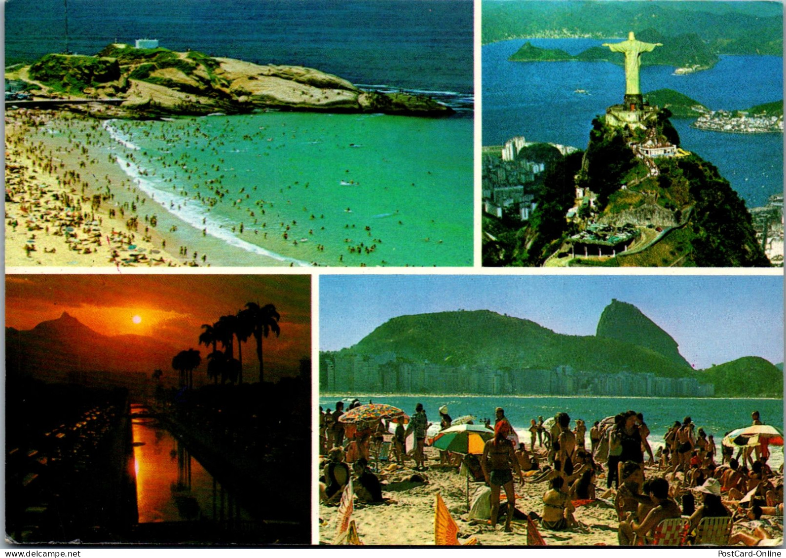 50501 - Brasilien - Rio De Janeiro , Mehrbildkarte - Gelaufen 1974 - Rio De Janeiro