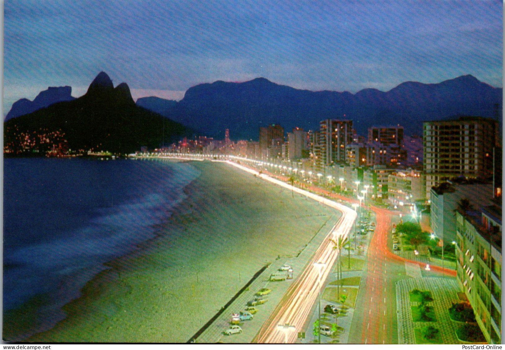 50494 - Brasilien - Rio De Janeiro , Ipanema , Leblon Beach - Gelaufen  - Rio De Janeiro