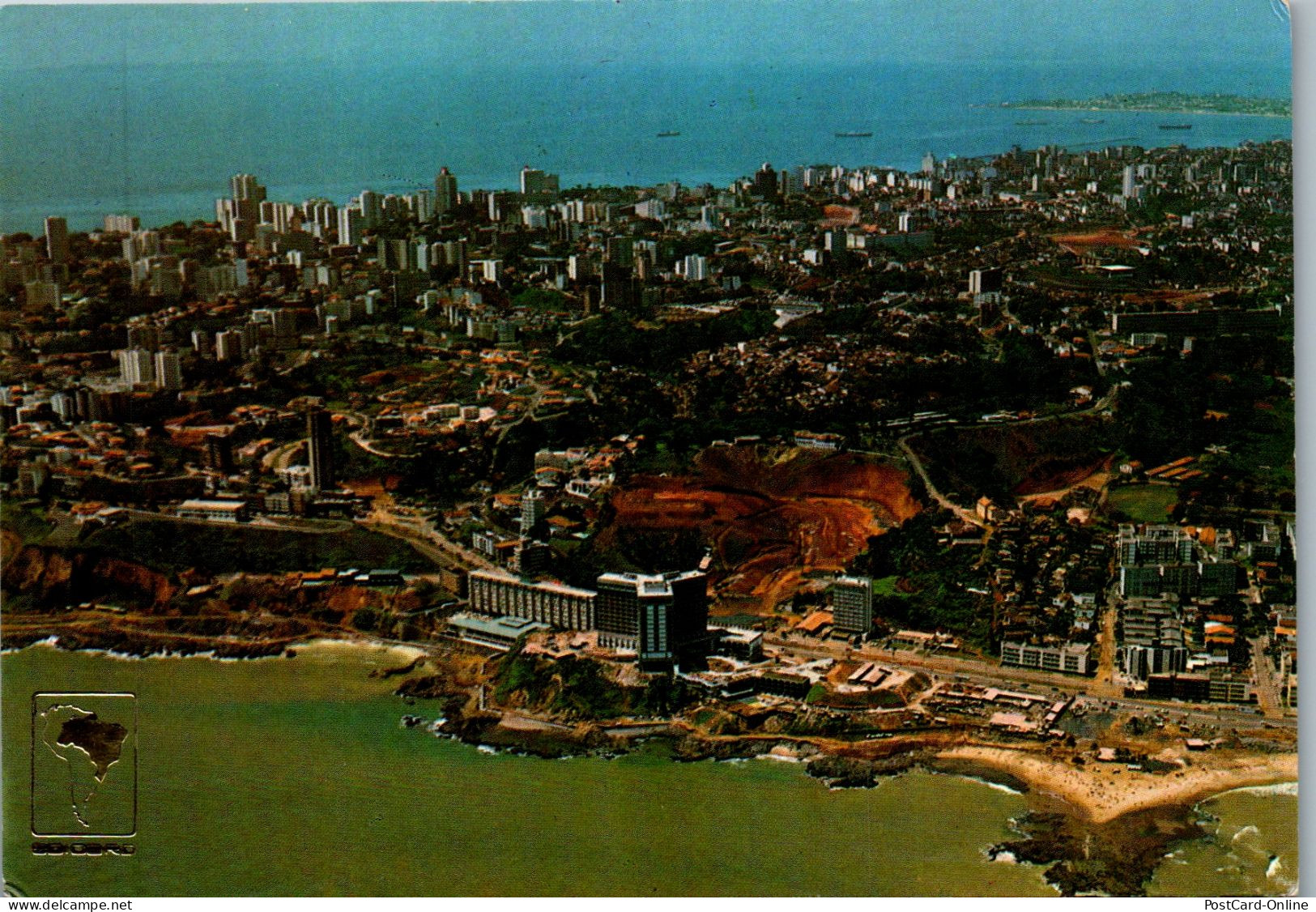 50489 - Brasilien - Salvador , Ondina , Vista Aerea - Gelaufen 1985 - Salvador De Bahia