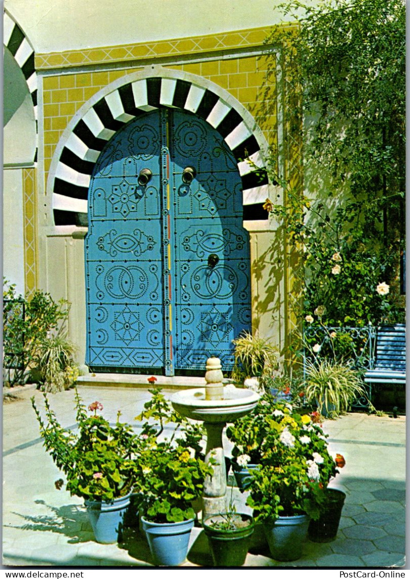50456 - Tunesien - Sidi Bou Said , Patio - Gelaufen 1983 - Tunesien