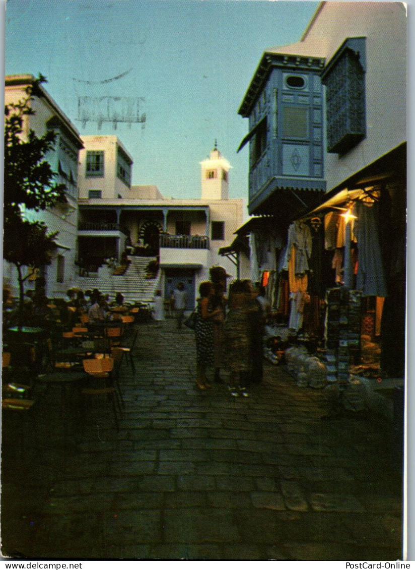 50436 - Tunesien - Sidi Bou Said , Le Souk , La Nuit - Gelaufen 1980 - Tunisia