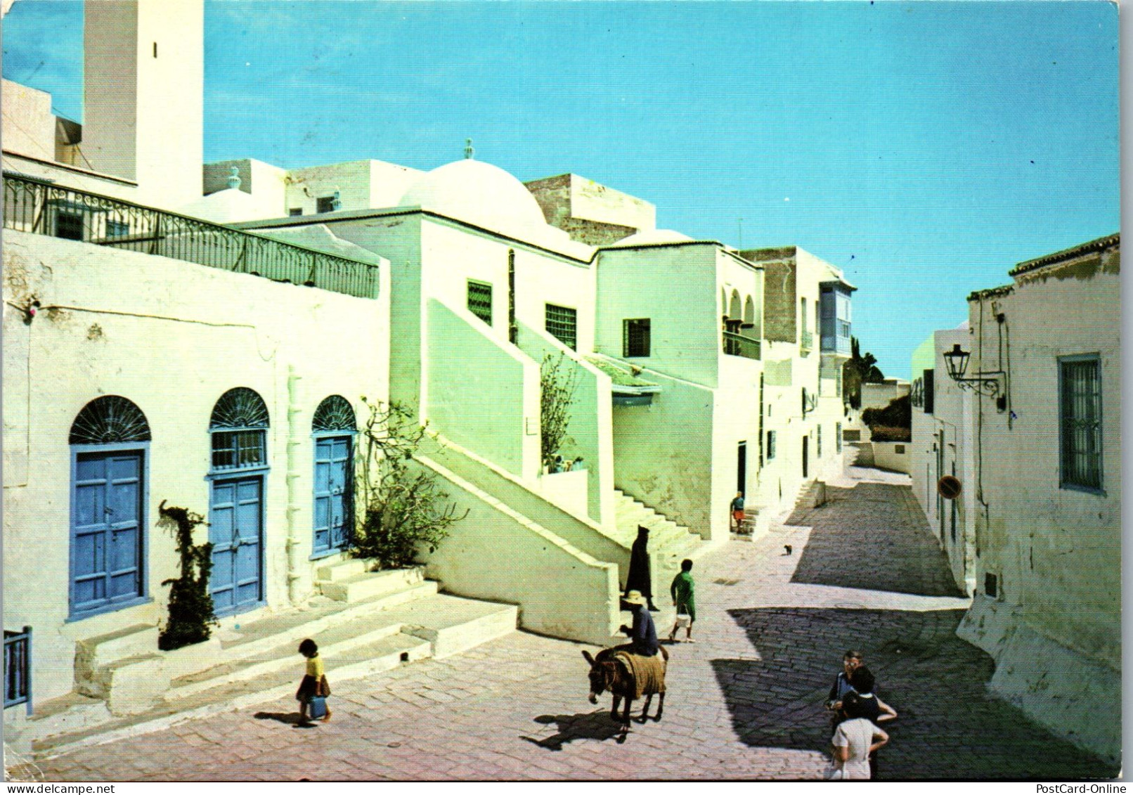 50435 - Tunesien - Sidi Bou Said , La Rue Du Chergui - Gelaufen 1982 - Túnez