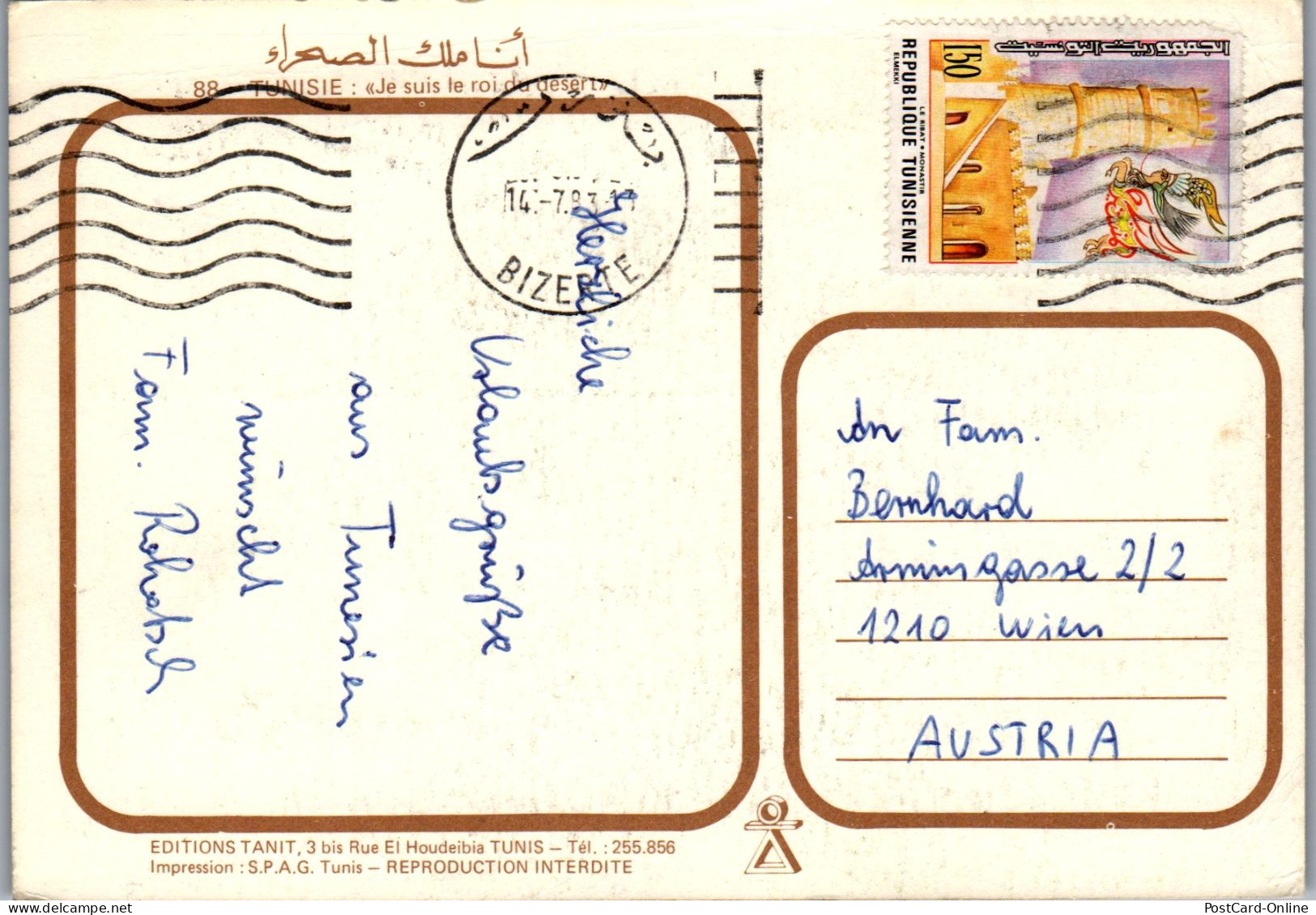 50431 - Tunesien - Kamel , Wüste - Gelaufen 1983 - Tunisia