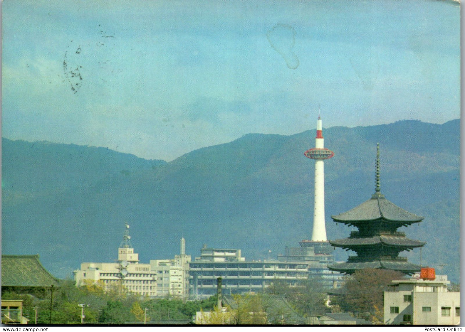 50424 - Japan - Kyoto , Tower And Pagoda Of To-ji Temple - Gelaufen 1985 - Kyoto