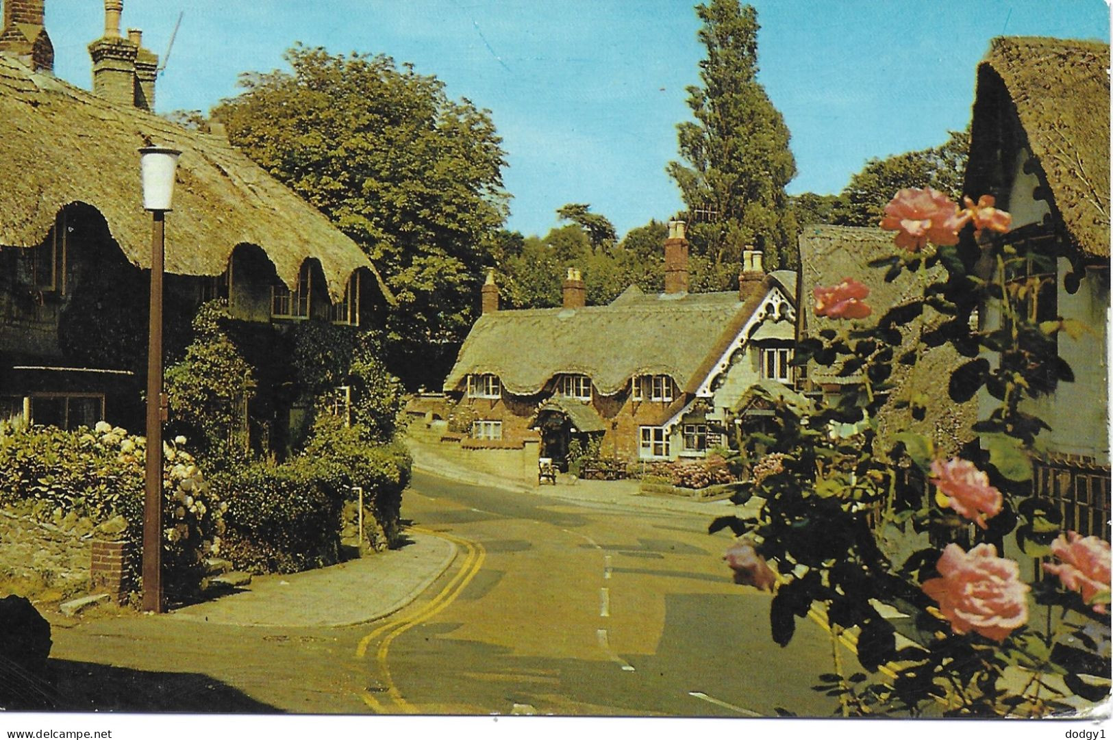 THE OLD VILLAGE, SHANKLIN, ISLE OF WIGHT, ENGLAND. USED POSTCARD   Ms4 - Shanklin