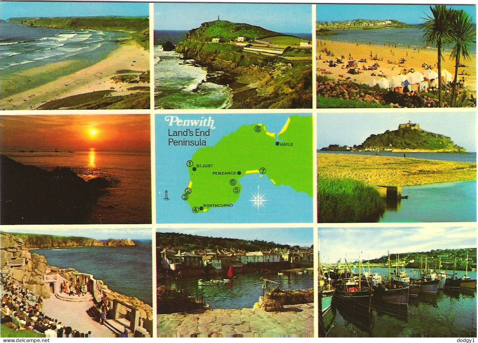 SCENES FROM  PENWITH,  CORNWALL, ENGLAND. UNUSED POSTCARD Ms4 - Other & Unclassified