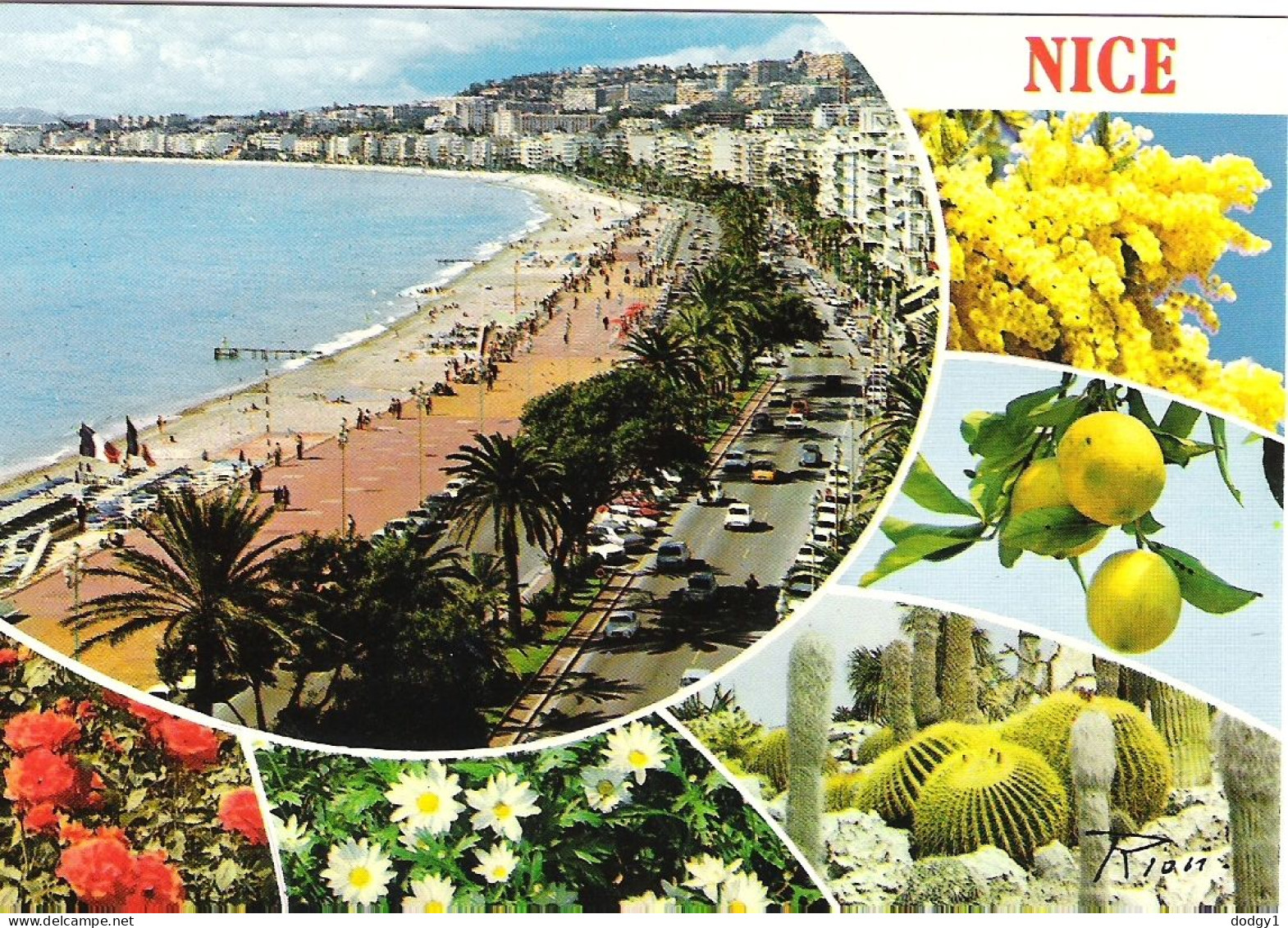 SCENES FROM  NICE, FRANCE. UNUSED POSTCARD Ms4 - Panorama's