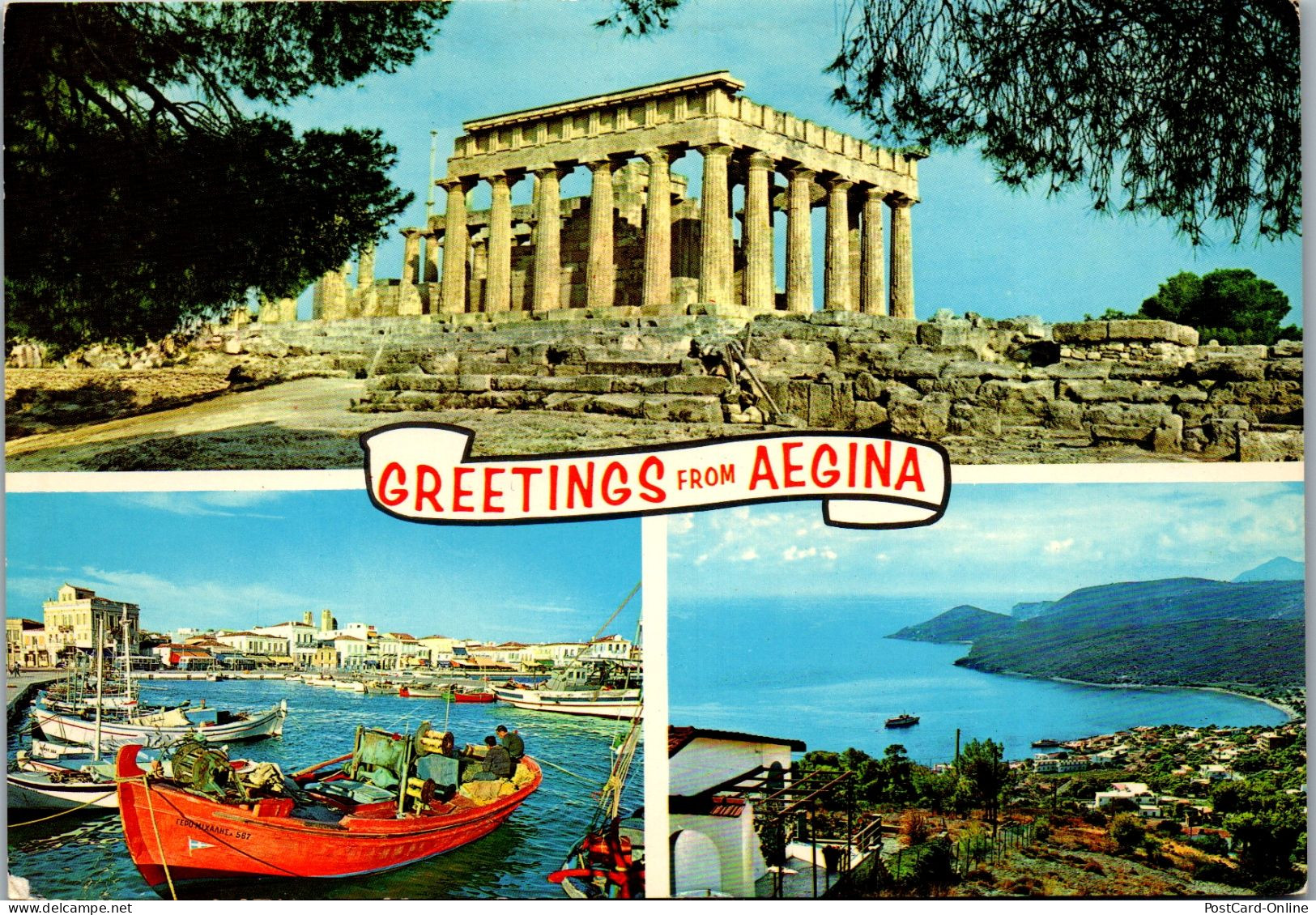 51255 - Griechenland - Aegina , Mehrbildkarte - Gelaufen 1979 - Griekenland