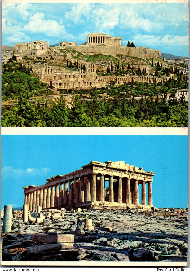 51243 - Griechenland - Athen , Athens , Acropolis , Partheon , Akropolis - Gelaufen 1986 - Griekenland